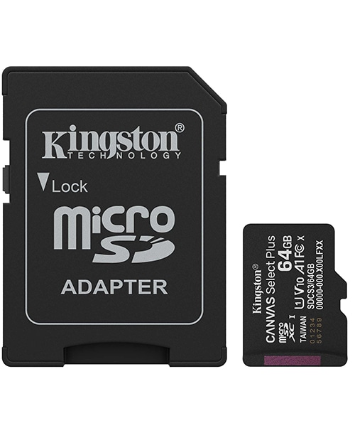 Kingston 256Gb microSDXC Canvas Select Plus 100MB/s Read A1 Class 10 UHS-I Memory Card (SDCS2/256Gb)