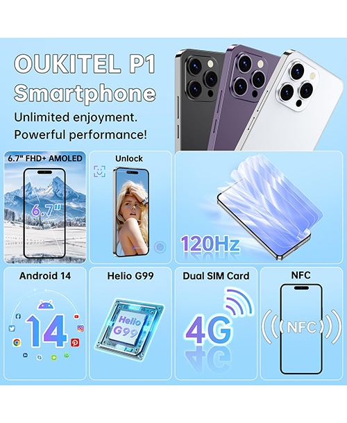 Oukitel P1 8Gb/256Gb White (Белый) — white