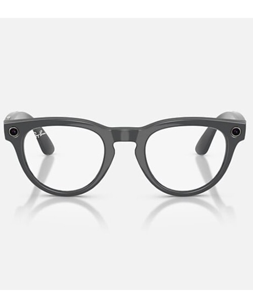 Ray-Ban Meta Headliner (Gen 2) Transitions (линзы прозрачные с затемнением в зеленый, глянцевая серая оправа) — shiny-grey-trans-emerald