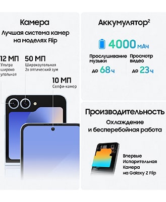 Samsung Galaxy Z Flip6 12Gb/256Gb Blue (Голубой) — blue