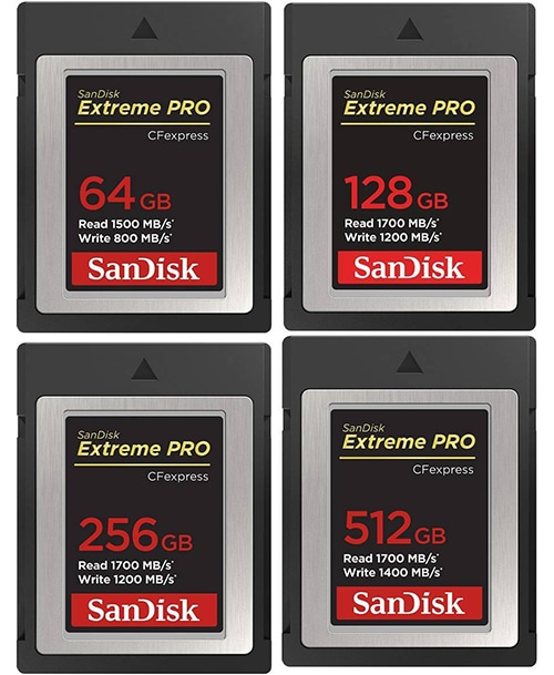 SanDisk 64GB Extreme PRO CFexpress Card Type B (SDCFE-064G-GN4NN)
