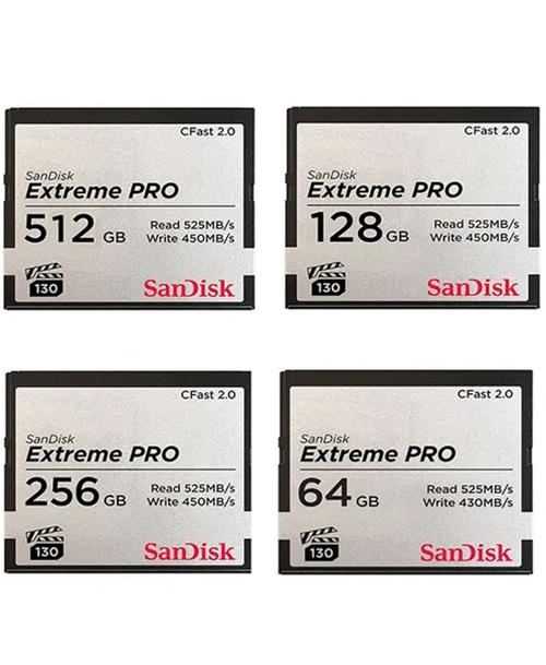 SanDisk 512GB Extreme PRO CFast 2.0 Memory Card (SDCFSP-512G-G46D)
