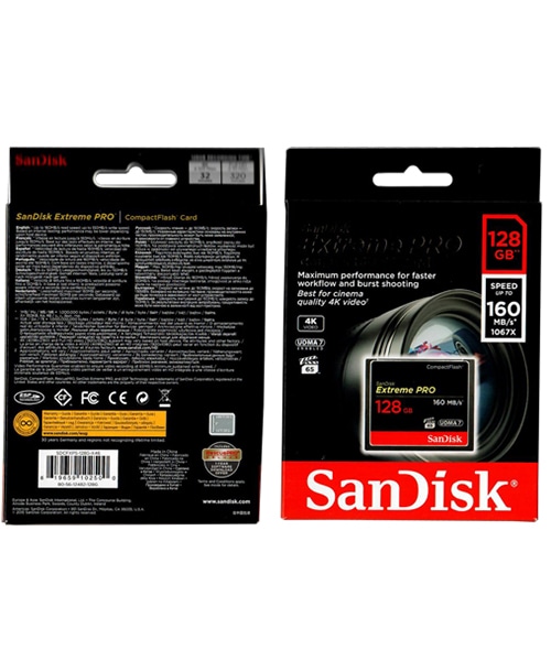 SanDisk 32GB Extreme PRO CompactFlash Memory Card UDMA 7 Speed Up To 160MB/s (SDCFXPS-032G-X46)