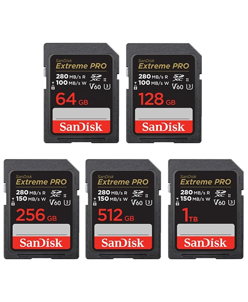 SanDisk 128GB Extreme PRO SDXC UHS-II Memory Card (SDSDXEP-128G-GN4IN)