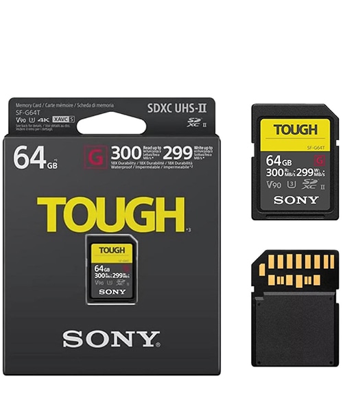 Sony 64GB SF-G Tough Series UHS-II SDXC Memory Card (SF-G64)
